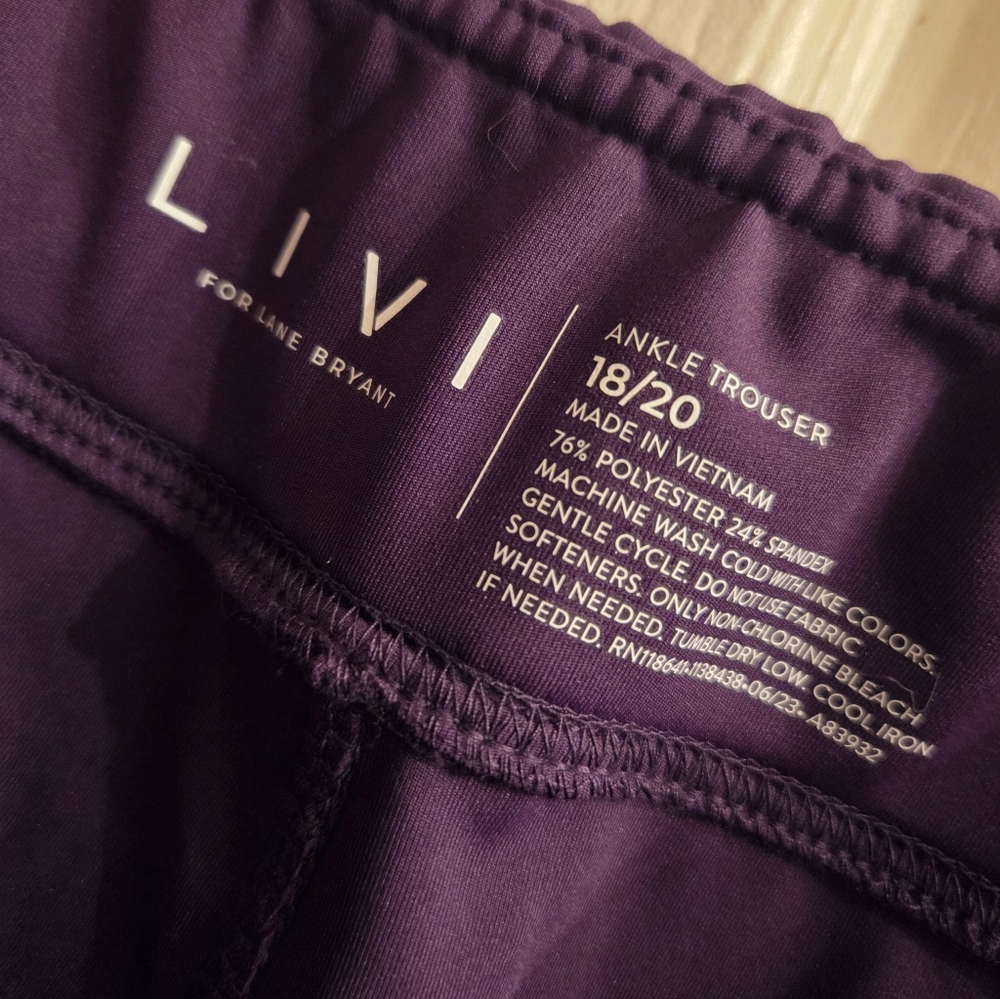 Lane Bryant LIVI Knit Ankle Length Trouser - Picture 3 of 3